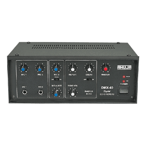 Ahuja DMX40 4Mono Input w/ Echo Reverb Effects Audio Mixer