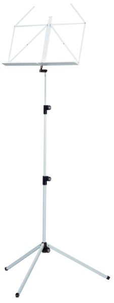 K&M 10010 Height Adjustable Music Stand - White