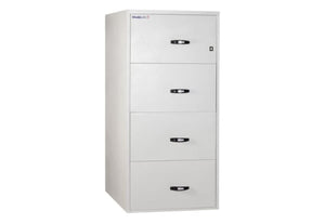 ChubbSafes Binder Fire File M-160 (4 Drawers) Maximised storage capacity Fire And Burglary Proof Filing Cabinet