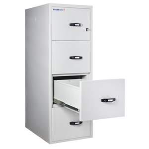 ChubbSafes Fire File 31” M-270 (4 Drawers) 1 Key Lock 272L Fire And Burglary Proof Filing Cabinet
