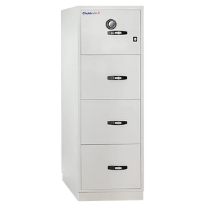 ChubbSafes Fire File 31” M-270 (4 Drawers) 1 Key Lock 136L Fire And Burglary Proof Filing Cabinet