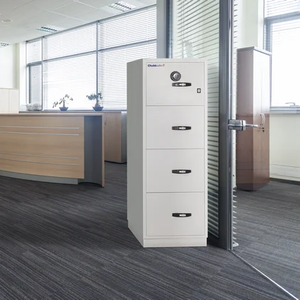 ChubbSafes Fire File 31” M-270 (4 Drawers) 1 Key Lock 136L Fire And Burglary Proof Filing Cabinet