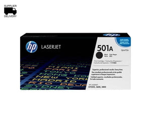 HP 501A Black Original LaserJet Toner Cartridge Q6470A