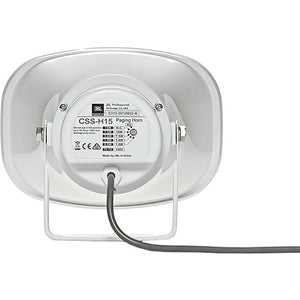 JBL CSS-H15 Commercial Solutions Series 15W Paging Horn - White (Each)