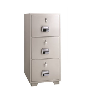 Eagle SF680-3OKK Fire-Resistant 3-Drawer Filing Cabinet with Key Lock, SKU SF680-3OKK