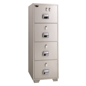 Eagle SF680-4TKK Filing Cabinet Safe, 4 Drawers, Key Lock Top Drawer, Secure Storage