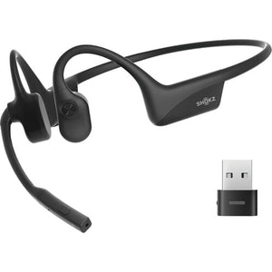 SHOKZ OpenComm 2UC Bone Conduction Wireless Open Ear Headset with USB-A Dongle