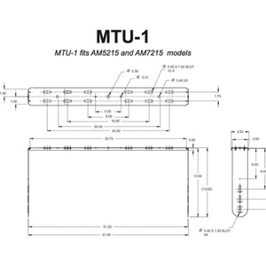 JBL MTU-1 U-Bracket For AM7215/xx and AM5215/xx