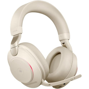 Jabra Evolve2 85 Noise Canceling Wireless Over Ear Headset – Beige