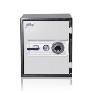 Godrej FR20VKL 20 Liter Fire Resistant Safe 20 (Vertical) Key + Combination lock
