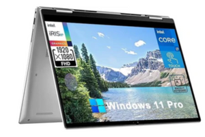 Dell INSPIRON 14 7430 2-IN-1 (7430-INS-1003-SLV) i5-1335U-4.6GHz, 16GB, 512GB SSD, 14 inch FHD TOUCH, CAMERA, FPR, BT, WIFI, WINDOWS 11 HOME, INTEL IRIS