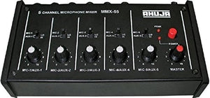 Ahuja MMX55 5 CH 5Mono Input Audio Mixer