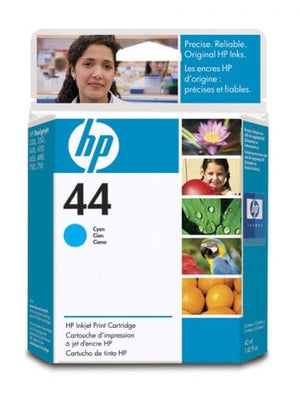 HP 44 Cyan Original Ink Cartridge 51644
