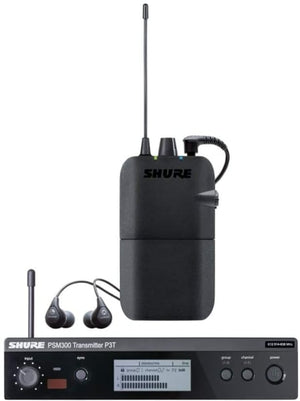 Shure P3TUKR112GR-K3E K3E Psm300 In Ear Wireless System Package With Se112 Earphone