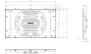 Philips Signage Solutions Video Wall 55" Display 55BDL9025L/00(Seamless)