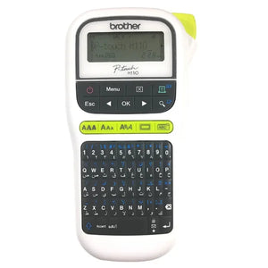 Brother PT-H110 Portable Label Printer with QWERTY Keyboard & Multiple Font Styles