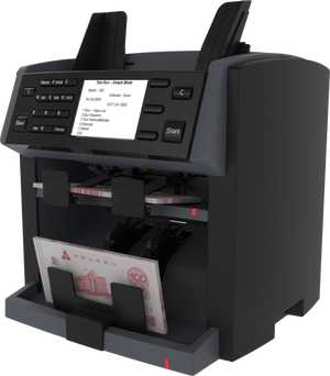 Masterwork Automodules MA NC6500 Compact Two Pocket Fitness Banknotes Sorter