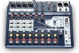 Soundcraft Notepad 12FX Small Format 12 Channel Analog Mixing Console with USB