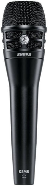 Shure KSM8/B Dualdyne Cardioid Dynamic Handheld Vocal Microphone, Black