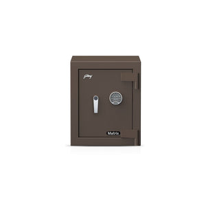 Godrej Matrix 1814 (50L) V6 EL Coffee Brown Safe – SKU 1814 (50L) V6 EL, Electronic Lock, 50L Capacity
