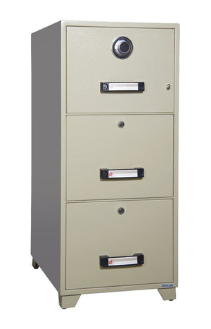 EIKO TB4C-3D Three-Door Fire-Resistant Filing Cabinet, SKU TB4C-3D
