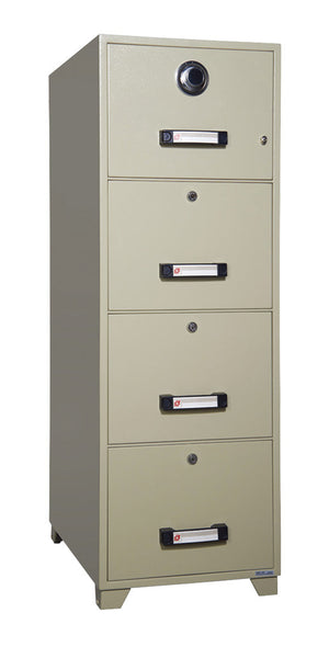 EIKO TB4C-4D Four-Door Fire-Resistant Filing Cabinet, Secure Storage – SKU TB4C-4D