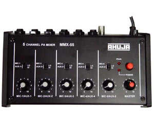 Ahuja MMX55 5 CH 5Mono Input Audio Mixer