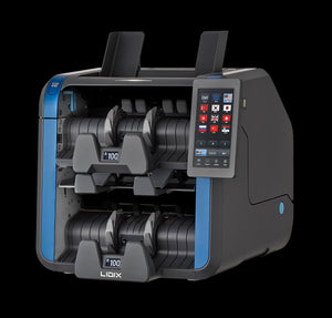 Lidix SL-250 3 Pocket Value Sorter, SKU SL-250, Multi-Currency Counter