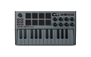AKAI Professional MPK Mini MK3 Compact Keyboard & Pad Controller - Grey