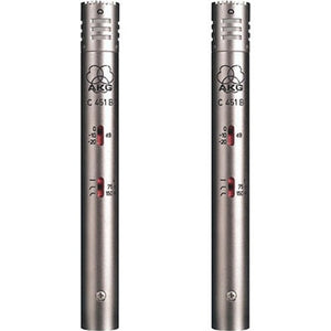 AKG C451 B Small Diaphragm Condenser Microphone Matched Pair