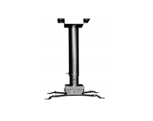 Alpha APCM-300B Universal Projector Ceiling Mount – 3m Adjustable, 20kg Load, Black