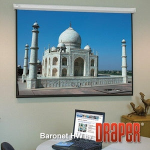 Draper Targa 160" Electric Projector Screen – 16:9, Matte White