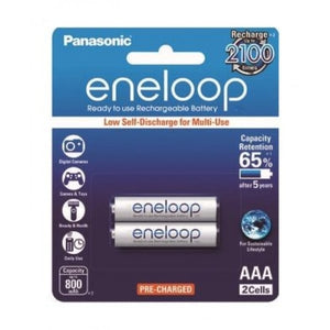 Panasonic BK-4MCCE-2BT Standard Rechargeable Eneloop AAA Batteries