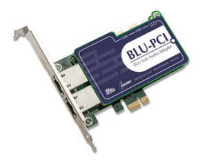 BSS BLU-PCI 64 Channel PCI Express Sound Card - BLU link