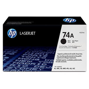 HP 74A Black Original LaserJet Toner Cartridge 92274A