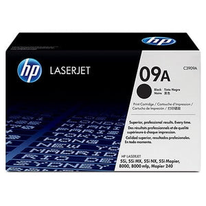 HP 09A Black Original LaserJet Toner Cartridge C3909A