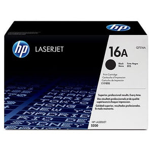HP 16A Black Original LaserJet Toner Cartridge Q7516A