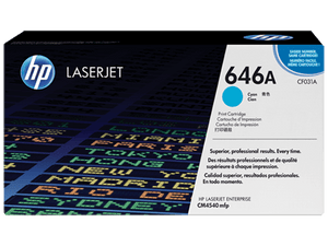 HP 646A Cyan Original LaserJet Toner Cartridge CF031A