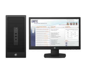 HP X3K80EA 280 G2 Microtower PC Bundle (Intel Core i3-6100, 4GB, 500GB, DOS) + HP V197 Monitor