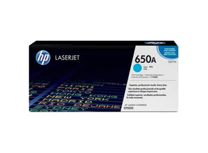 HP 650A Cyan Original LaserJet Toner Cartridge