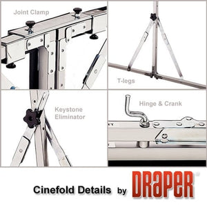 Draper 122" x 164" 16'8" Diagonal 4:3 Aspect Cinefold Portable Projection Screen