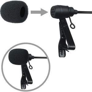 Comica Audio CVM-D02 Dual Omnidirectional Lavalier Microphones Black 2.5m Cable