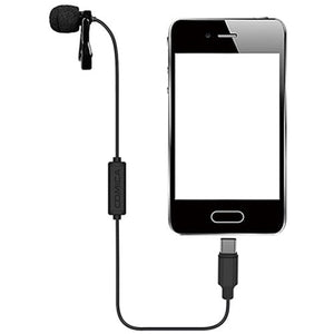 Comica Audio CVM-V01SP(UC) Omnidirectional USB Type-C Lavalier Microphone - 2.5m Cable