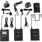 Comica Audio CVM-WM300A Wireless Microphone System with Rechargeable Batteries