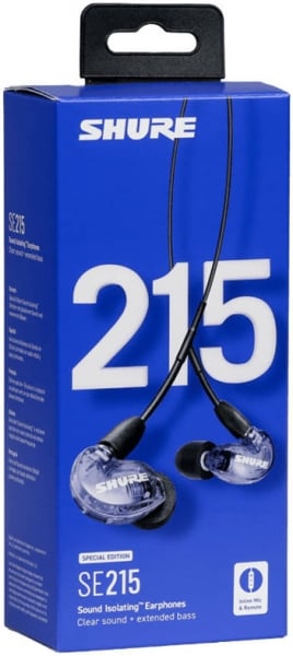 Shure SE215SPEPL+UNI-EFS EARPHONE, PURPLE W/MODEL:RMCE-UNI