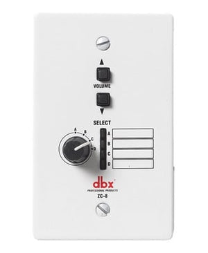 dBx ZC8 Wall-Mounted Zone Controller