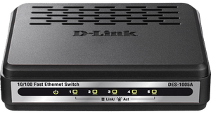 D-Link DES-1005A 5-Port 10/100BASE-T Unmanaged 10/100 Mbps Ethernet LAN Network Switch