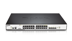 D-Link DGS-3120-24PC: 24-Port Gigabit Stackable L2+ Switch, 4 Combo SFP 40-Gigabit Stacking