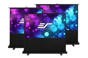 Elite Screens F70XWH2 70" ezCinema2 Manual Floor Pull-Up Projector Screen