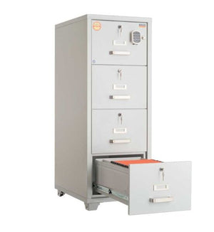 Valberg FRF 4K-KK 4 Drawer Fire Resistant Filing Cabinet Without Digital & Key Lock
